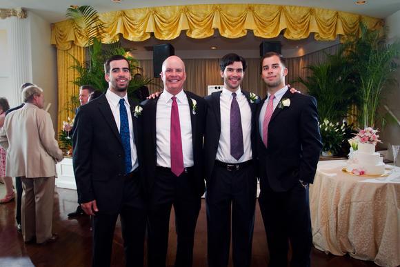 The Callahan Men at Paige Callahan Taney's wedding